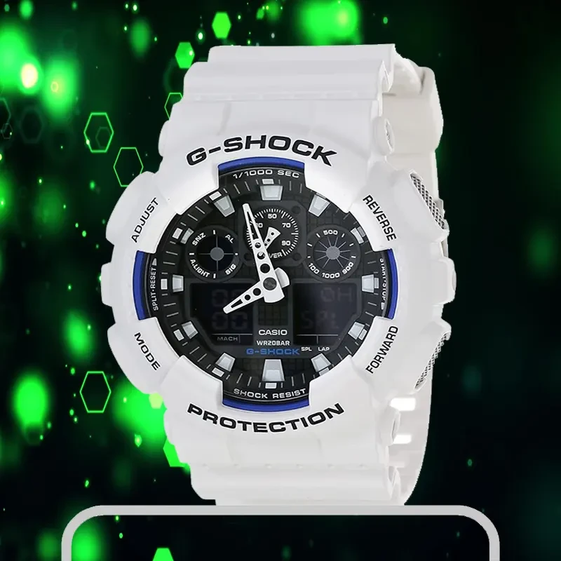 Casio G-Shock Dual-time Simple Men's Watch- GA-100B-7A